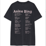 Anine Bing Cade Tee Smiley | Washed Grey