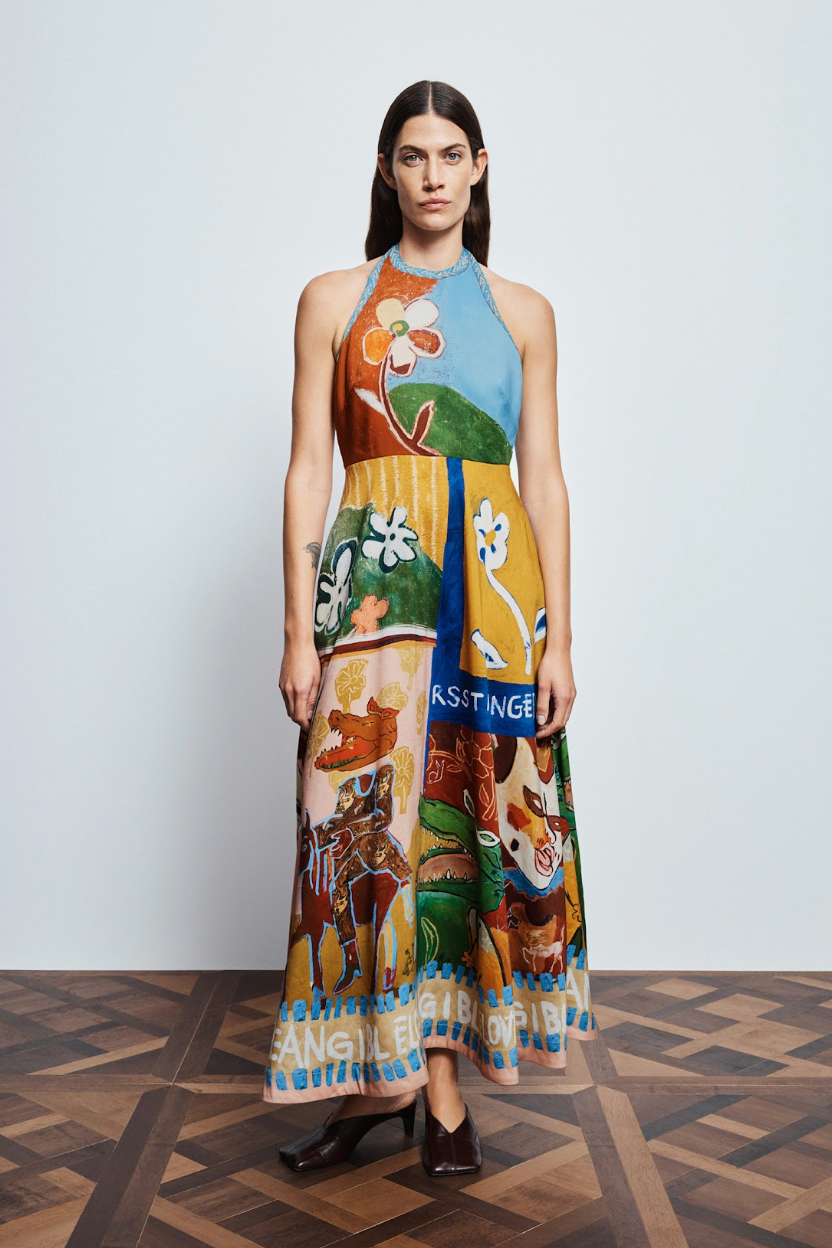 Alemais Mlak Halter Midi Dress