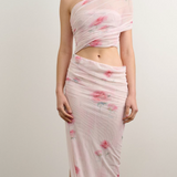 DZO Lara Dress | Pink Rhinestone Floral