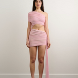 DZO Kiana Dress | Rhinestone Light Pink