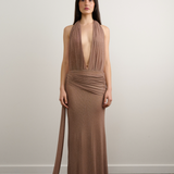 DZO Natalie Dress | Rhinestone Toffee