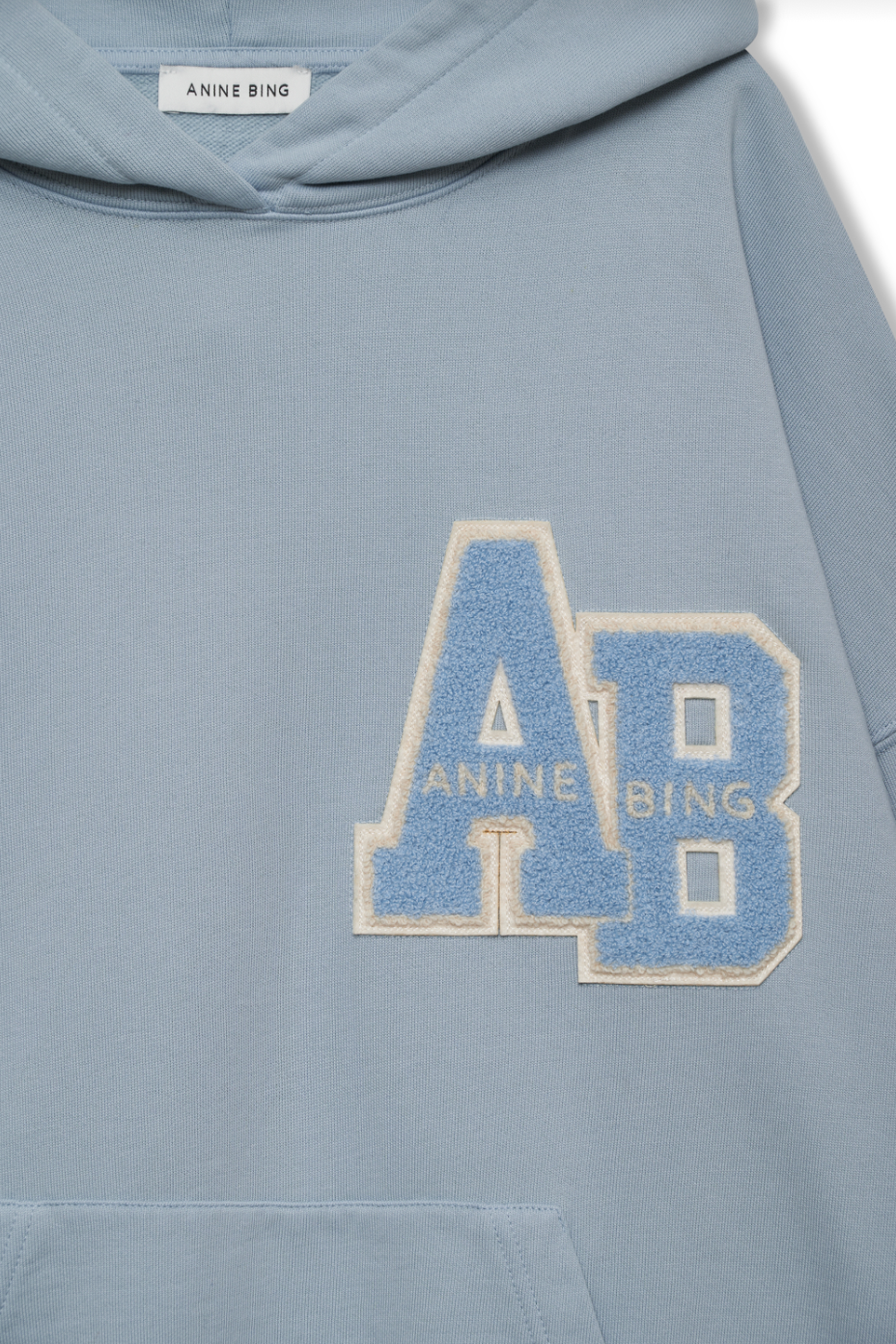 Anine Bing Harvey Sweatshirt Lettermen | Washed Blue (PRE-ORDER)