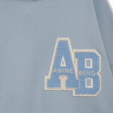 Anine Bing Harvey Sweatshirt Lettermen | Washed Blue (PRE-ORDER)