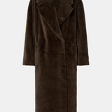 Camilla and Marc Nala Furry Coat | Truffle