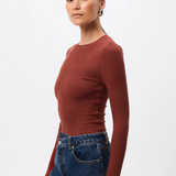 Mossman Brooklyn Top | Rust