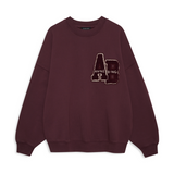 Anine Bing Miles Sweatshirt Letterman | Fig (PRE-ORDER)