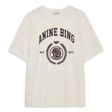 Anine Bing Jaylin Tee Collegiate | Cream (PRE-ORDER)