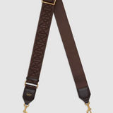 Oroton Logo Bag Strap | True Chocolate Crackle (PRE-ORDER)