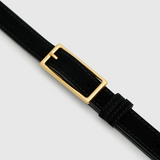 Camilla and Marc Ardent Croc Belt | Black/Gold