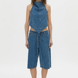 Camilla and Marc Eleni Denim Top | Classic Blue Neps