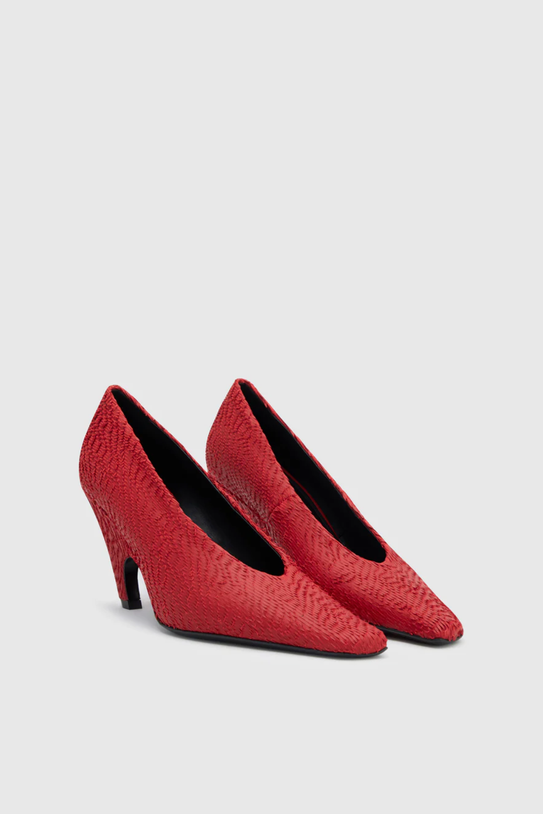 Camilla and Marc Wave Textured Pump | Red