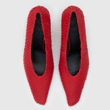 Camilla and Marc Wave Textured Pump | Red