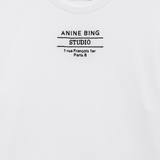 Anine Bing Shelley Studio Tee | White