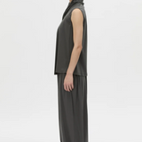 Camilla and Marc Senae Draped Knot Sleeveless Top | Charcoal