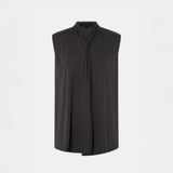 Camilla and Marc Senae Draped Knot Sleeveless Top | Charcoal