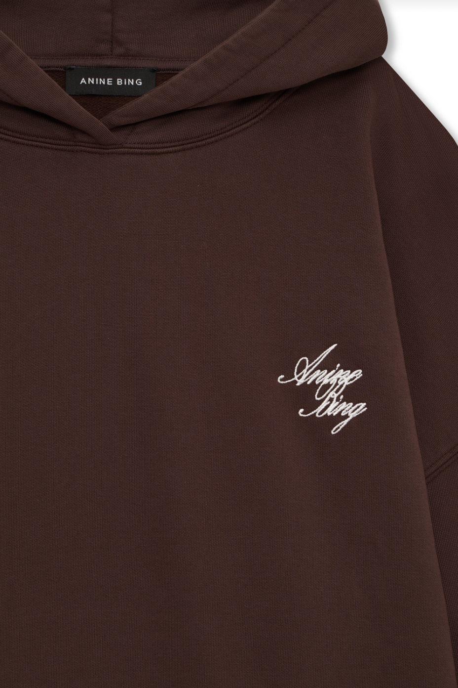Anine Bing Harvey Sweatshirt Monogram | Chocolate Brown (PRE-ORDER)