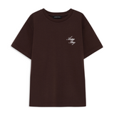 Anine Bing Shelley Tee Monogram | Chocolate Brown (PRE-ORDER)