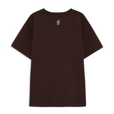 Anine Bing Shelley Tee Monogram | Chocolate Brown (PRE-ORDER)