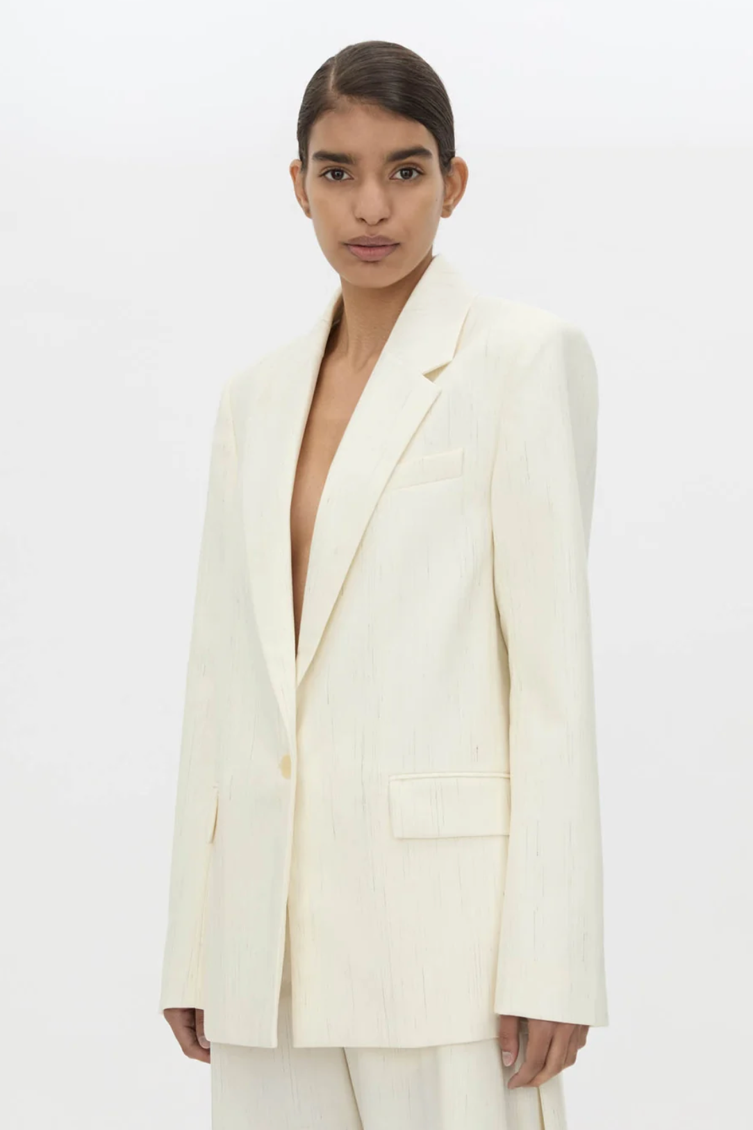 Camilla and Marc Casey Blazer | Cream Stripe (PRE-ORDER)