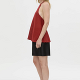 Camilla and Marc Viele Textured Halter Top | Burnt Red (PRE-ORDER)