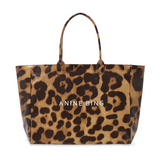 Anine Bing Leo Coated Canvas Tote | Leopard