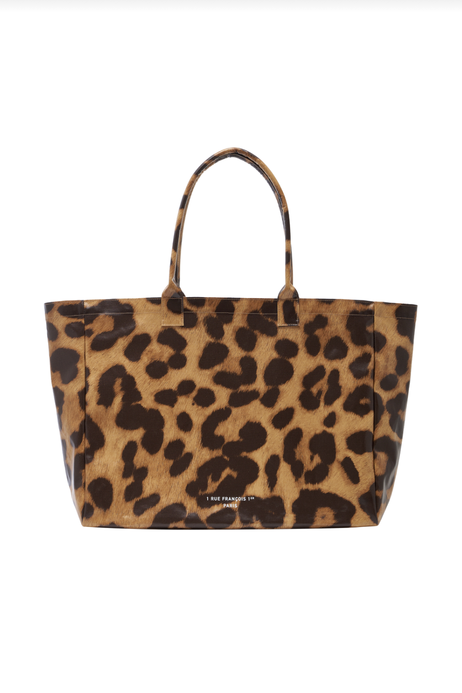 Anine Bing Leo Coated Canvas Tote | Leopard