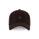 Anine Bing Jeremy Baseball Cap | AB Corduroy Dark Brown