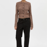 Camilla and Marc Botticino Knit Cardigan | Black/Plum