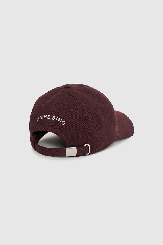 Anine Bing Jeremy Baseball Cap | Burgundy