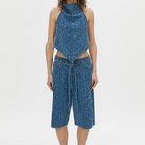 Camilla and Marc Rhodes Denim Short | Classic Blue Neps