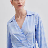 Second Female Amale Dress | Light Blue Stripe