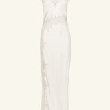 Shona Joy Stratus Lace High Neck Maxi Dress | Ivory