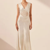 Shona Joy Moraya Godet Maxi Dress | Pearl