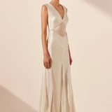 Shona Joy Moraya Godet Maxi Dress | Pearl