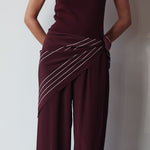 Silk Square Scarf Merlot