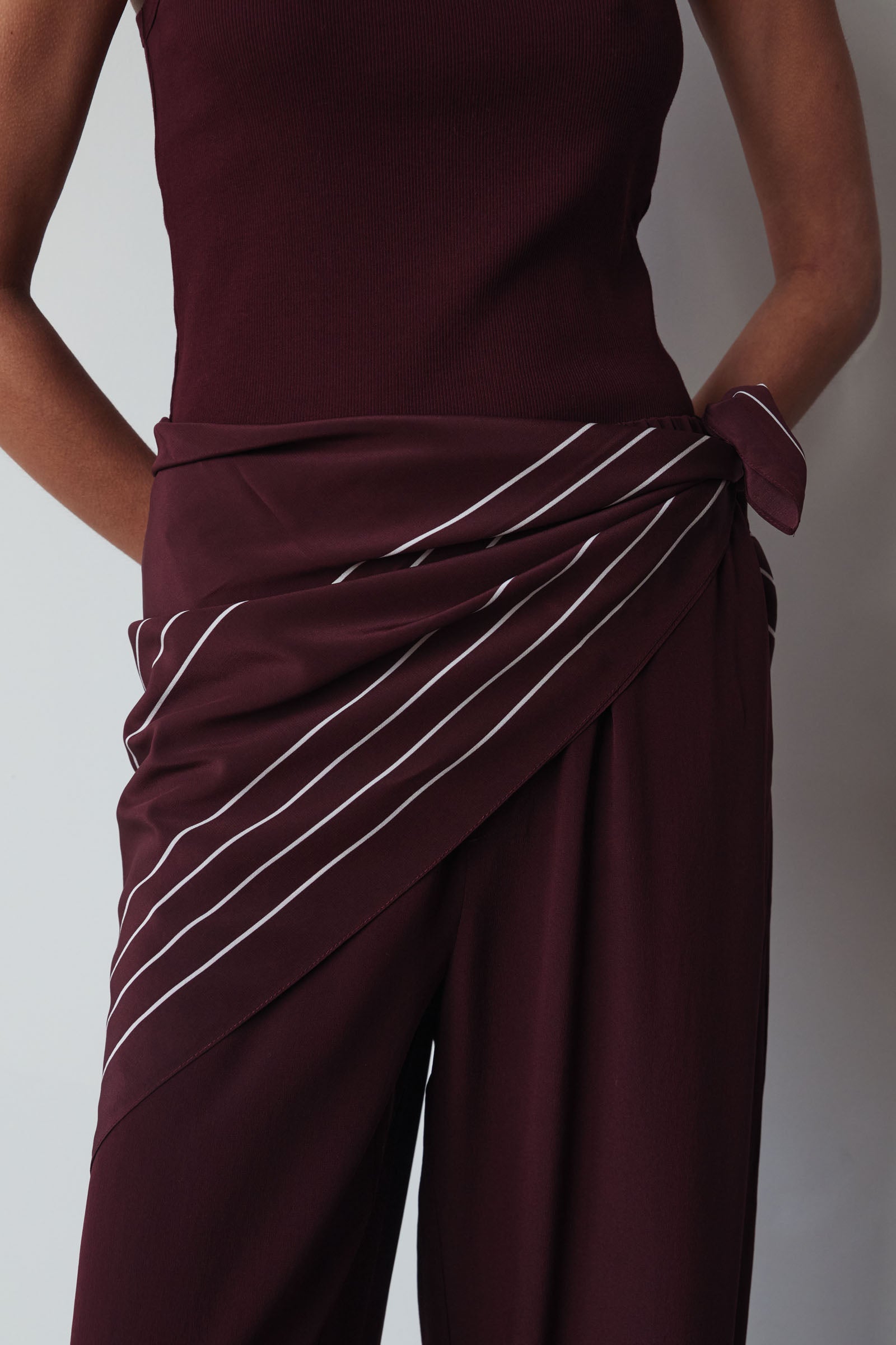 Silk Square Scarf Merlot