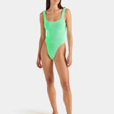 Hunza G Square Neck Swim | Lime