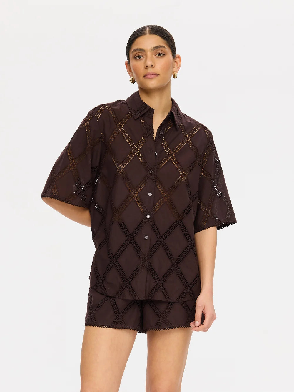 Kivari Izzy Shirt | Chocolate