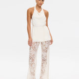 Kivari Arabella Halter Top | Cream (PRE-ORDER)