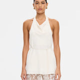 Kivari Arabella Halter Top | Cream (PRE-ORDER)