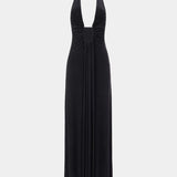 Misha Jennifer Cupro Maxi Dress | Black