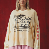Sabbi The Palms Hotel Long Sleeve Tee | Pastel Peach (PRE-ORDER)