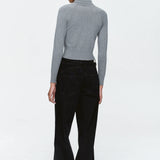 Marle Tie Curve Seam Jean | Black