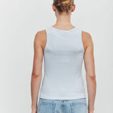 Robyn Scoop Neck Rib Tank Powder Blue