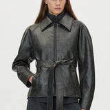 Oreno Croc Belted Jacket