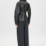 Oreno Croc Belted Jacket