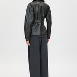 Oreno Croc Belted Jacket