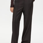Saxony High Waisted Pintuck Pant