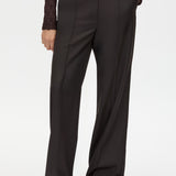 Saxony High Waisted Pintuck Pant