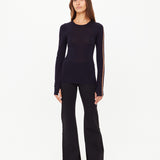 The Upside Merino Wool Long Sleeve Top | Black